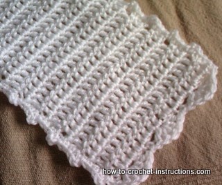 crochet baby scarf