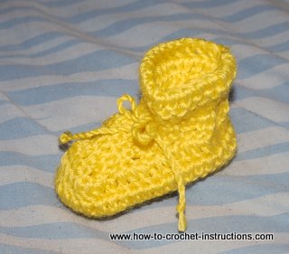 traditional crochet baby booties