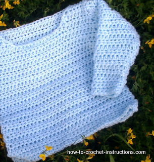 Sweater Dress on Surprise Crochet Sweaters For Baby Leisure Arts