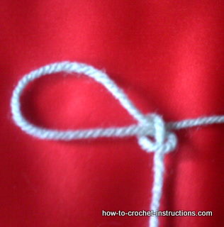 tightening the knot on a slip knot