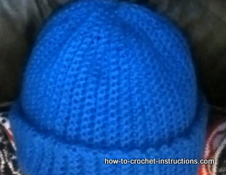 crochet ribbed hat