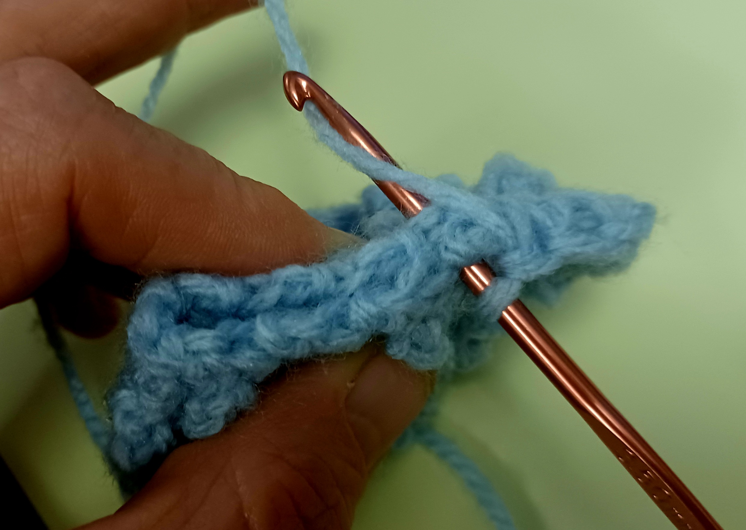 Making a crochet soap saver